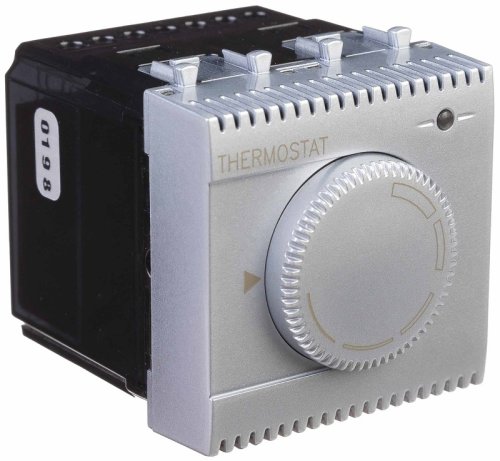 Терморегулятор механический с датчиком модульный DKC Avanti 2 мод. 0С +30С закаленная сталь картинка